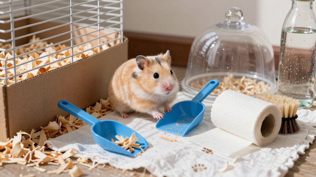 weekly cleaning recommended for hamster cages