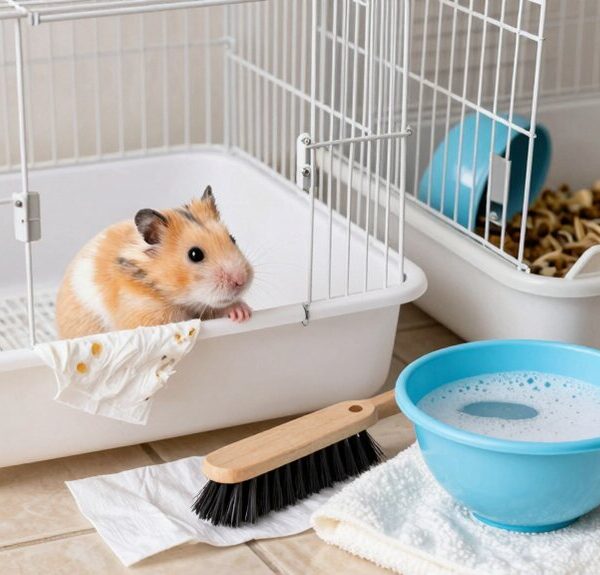 weekly cleaning recommended for hamsters