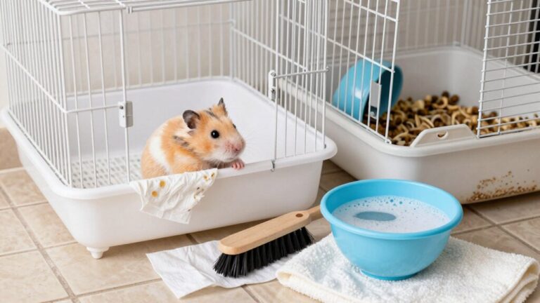 weekly cleaning recommended for hamsters