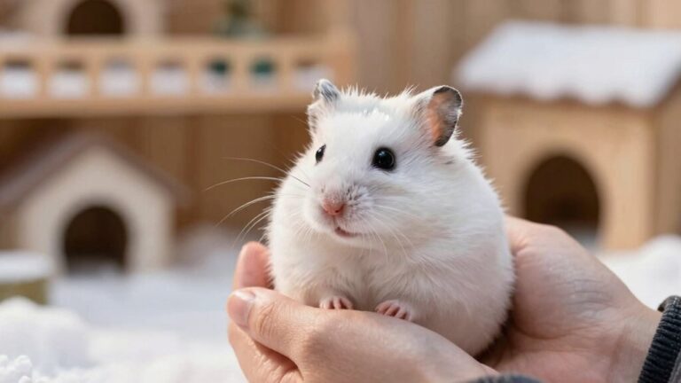 winter white hamsters enjoy gentle handling