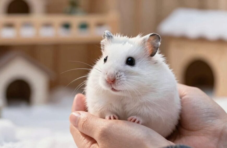 winter white hamsters enjoy gentle handling