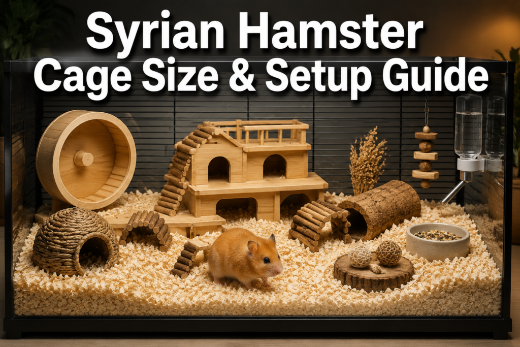Syrian Hamster Cage Size & Setup Guide