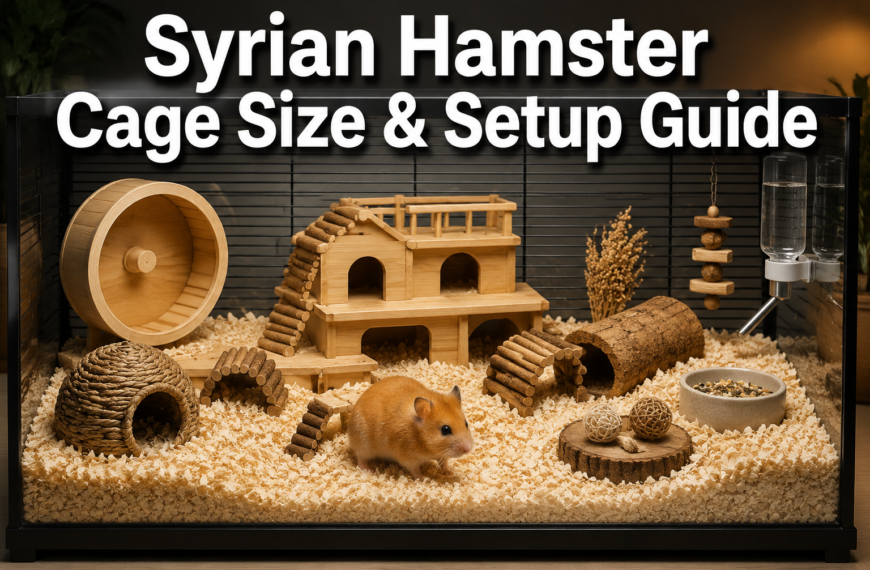 Syrian Hamster Cage Size & Setup Guide