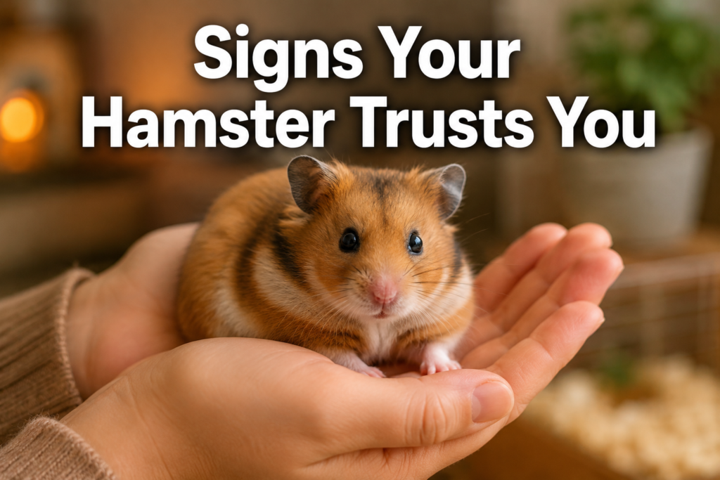 Signs Your Hamster Trusts You: How to Read the Signals That Matter