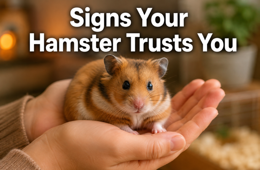 Signs Your Hamster Trusts You: How to Read the Signals That Matter
