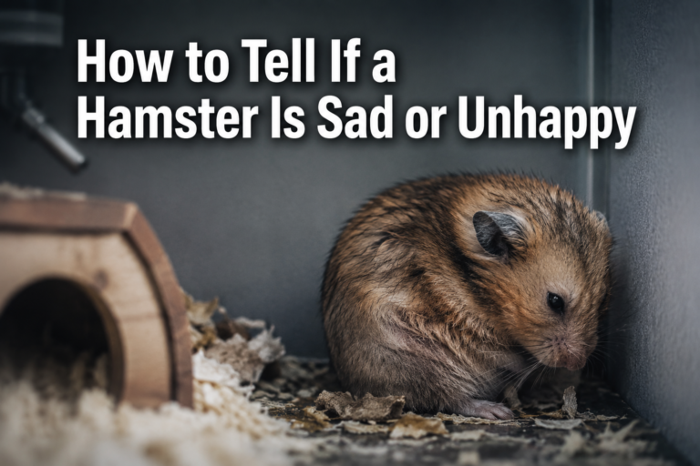 How to Tell If a Hamster Is Sad or Unhappy: Recognizing Signs of Unhappy Hamster